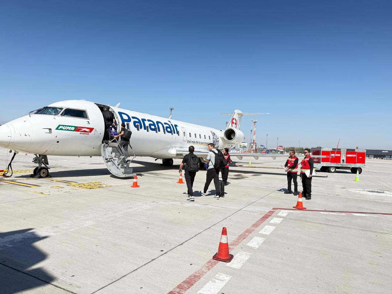 AIRSEC Participated in a New International Charter Operation at Arturo Merino Benítez Airport